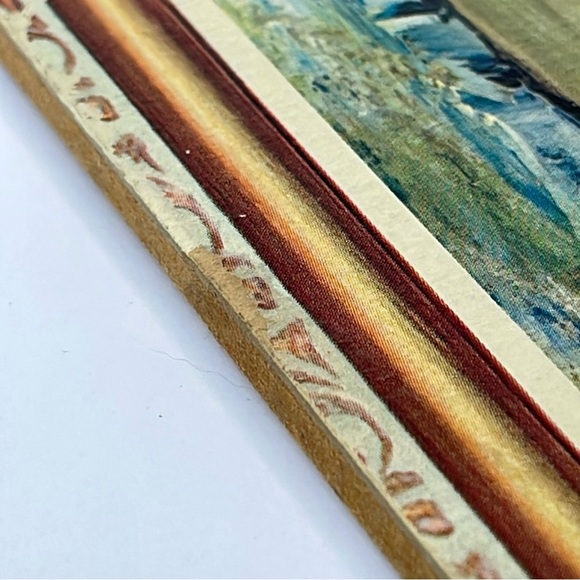 Mid Century Art :: Harlequin Blonde Woman With White Dog :: Artist Jean Maio - Picture 11 of 12